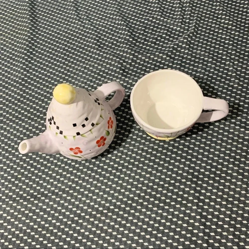 VTG Teapot and cup tea for one - Picture 3 of 9